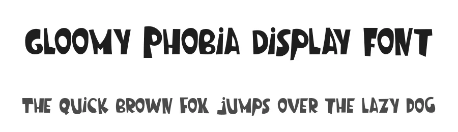 Gloomy Phobia Display Font by pandekastudio — Decorative Font