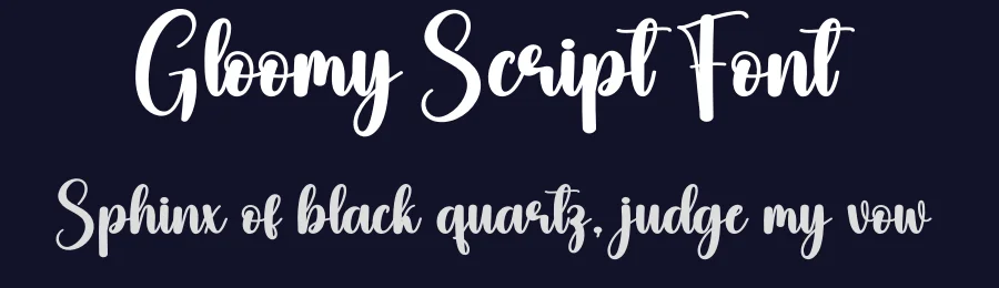 Gloomy Script Font by creativeletter — Script Handwritten Font — thumbnail 2