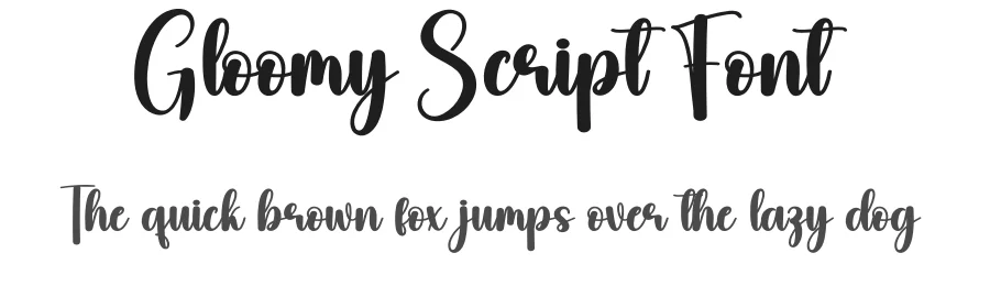 Gloomy Script Font by creativeletter — Script Handwritten Font