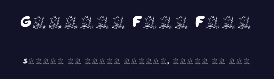 Glooply Free Font by Letterlays — Display Font — thumbnail 2
