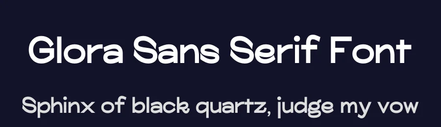 Glora Sans Serif Font by khaiuns — Sans Serif Font — thumbnail 2