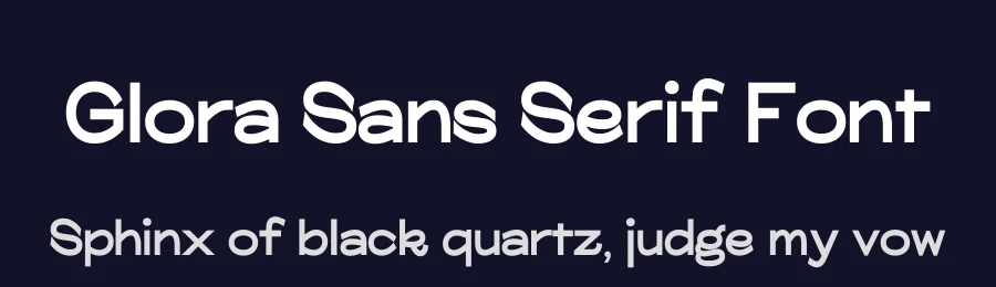 Glora Sans Serif Font by khaiuns — Sans Serif Font — thumbnail 2