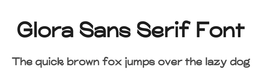 Glora Sans Serif Font by khaiuns — Sans Serif Font