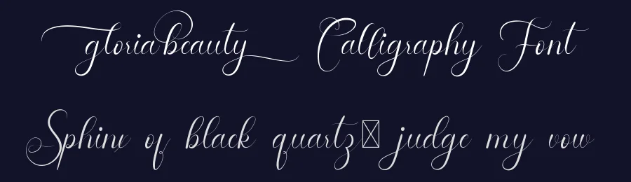 Gloria Beauty Calligraphy Font by edricstudio — Script Handwritten Font — thumbnail 2
