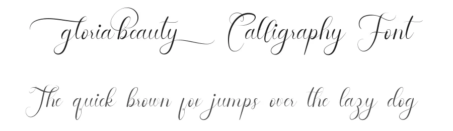 Gloria Beauty Calligraphy Font by edricstudio — Script Handwritten Font