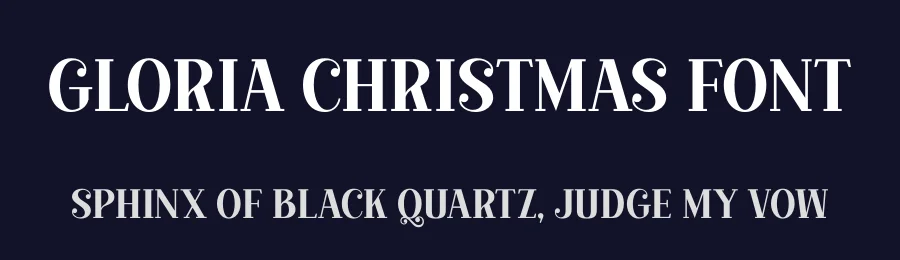 Gloria Christmas Font by Jasa 7NTypes — Display Font — thumbnail 2