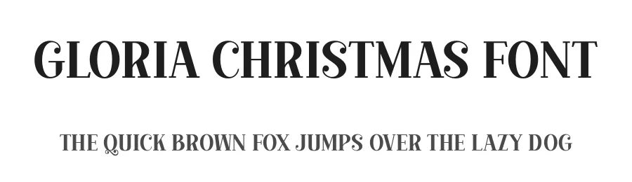 Gloria Christmas Font by Jasa 7NTypes — Display Font