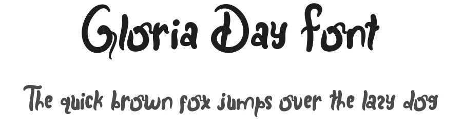 Gloria Day Font by CalligraphyFonts.net — Script Handwritten Font