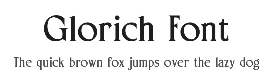 Glorich Font by zeenesia — Display Font