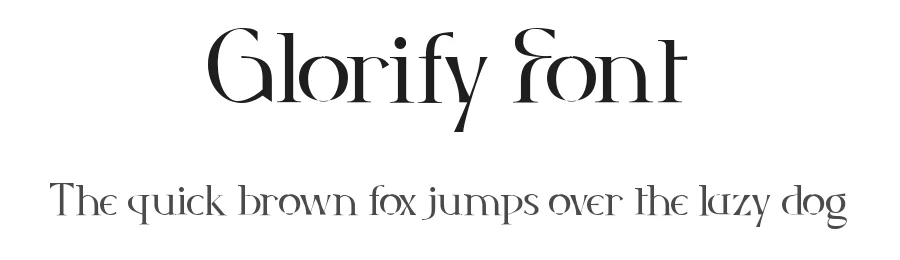 Glorify Font by Sohel Studio — Serif Font