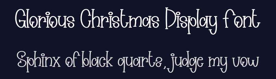 Glorious Christmas Display Font by creativeletter — Display Font — thumbnail 2