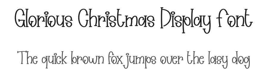 Glorious Christmas Display Font by creativeletter — Display Font