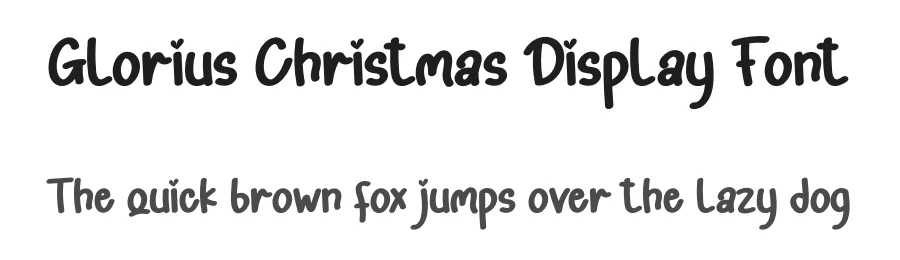 Glorius Christmas Display Font by andikastudio — Script Handwritten Font
