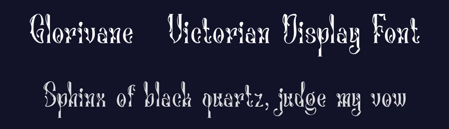 Glorivane – Victorian Display Font by madeDeduk — Script Handwritten Font — thumbnail 2