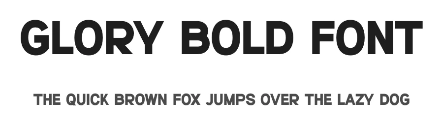 Glory Bold Font by Graphicxell — Sans Serif Font