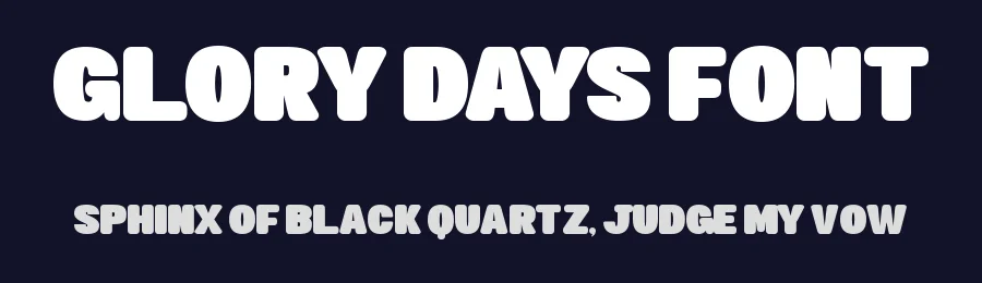 Glory Days Font by Almairatype — Display Font — thumbnail 2