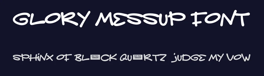 Glory Messup Font by Anxietype Foundry — Display Font — thumbnail 2