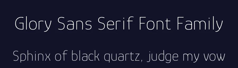 Glory Sans Serif Font Family by TypeSETit — Sans Serif Font — thumbnail 2