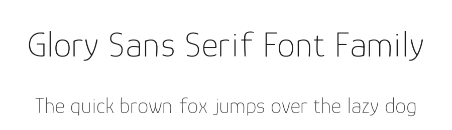 Glory Sans Serif Font Family by TypeSETit β Sans Serif Font