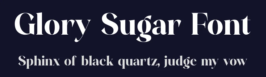 Glory Sugar Font by timelesstype.co — Display Font — thumbnail 2