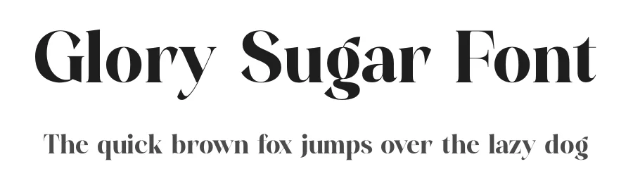 Glory Sugar Font by timelesstype.co — Display Font
