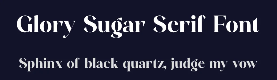Glory Sugar Serif Font by timelesstype.co — Display Font — thumbnail 2