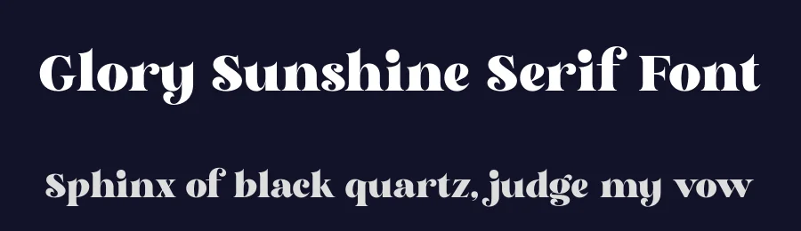 Glory Sunshine Serif Font by fontkong — Serif Font — thumbnail 2
