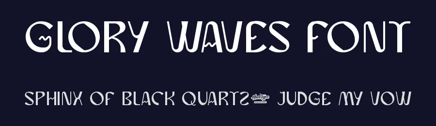 Glory Waves Font by noahtype — Display Font — thumbnail 2