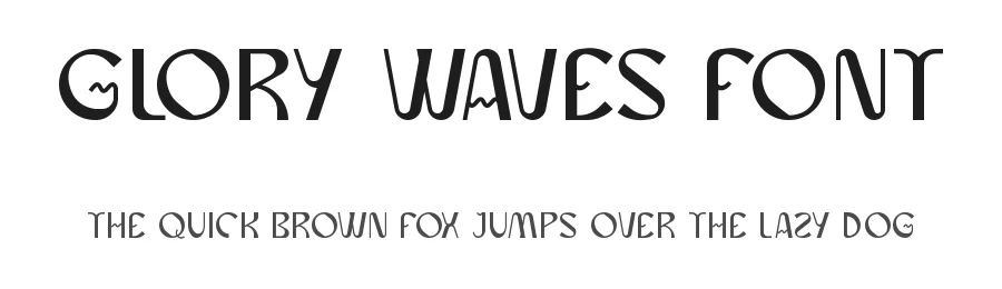 Glory Waves Font by noahtype — Display Font