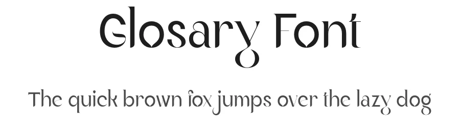 Glosary Font by Sensatype Studio — Sans Serif Font