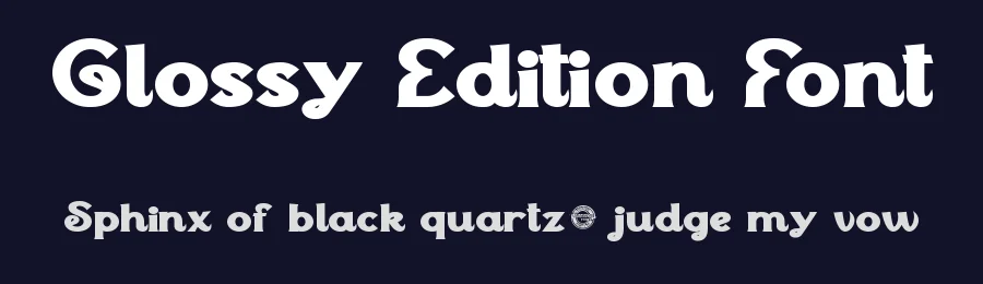 Glossy Edition Font by CalligraphyFonts.net — Decorative Font — thumbnail 2