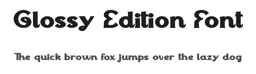 Glossy Edition Font by CalligraphyFonts.net — Decorative Font