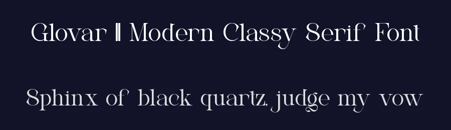 Glovar || Modern Classy Serif Font by ErmediaStudio — Display Font — thumbnail 2
