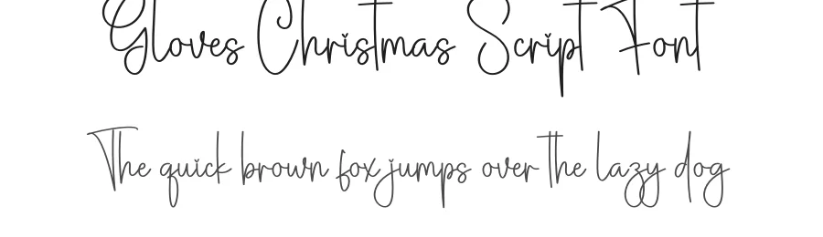 Gloves Christmas Script Font by creativeletter — Script Handwritten Font