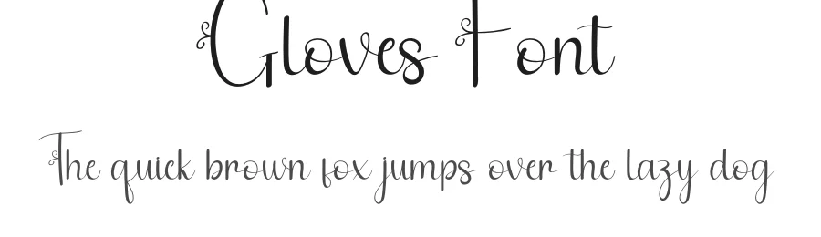 Gloves Font by andikastudio — Script Handwritten Font