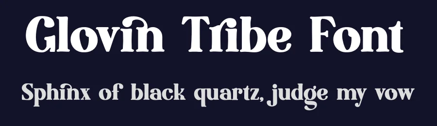 Glovin Tribe Font by BearyType Studio — Serif Font — thumbnail 2