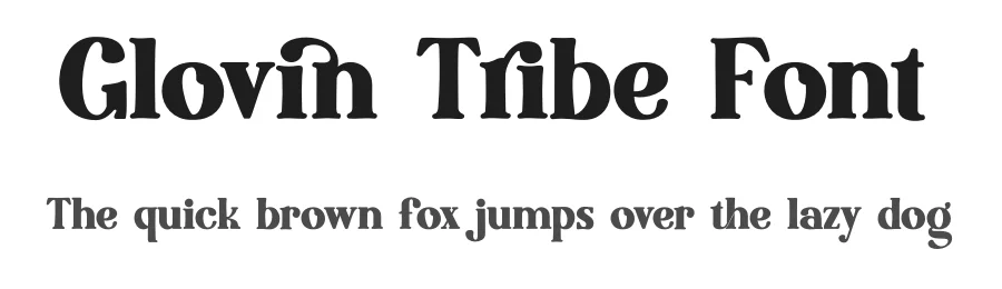 Glovin Tribe Font by BearyType Studio — Serif Font