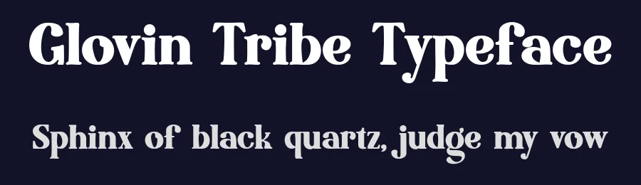 Glovin Tribe Typeface by bearydsgn — Script Handwritten Font — thumbnail 2