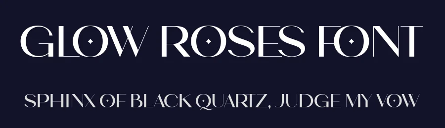 Glow Roses Font by keithzo — Sans Serif Font — thumbnail 2