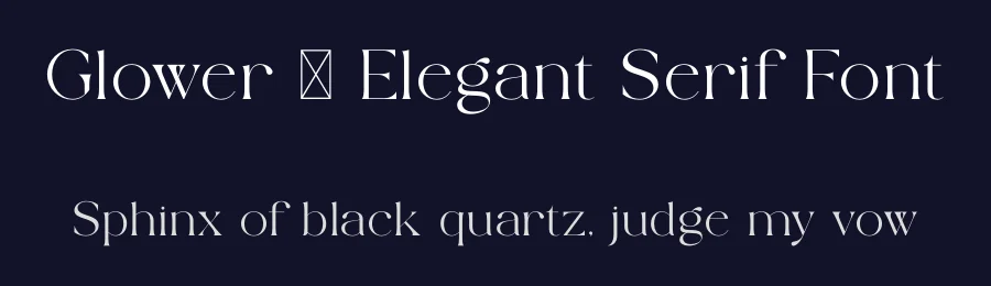 Glower – Elegant Serif Font by SURATMI — Serif Font — thumbnail 2