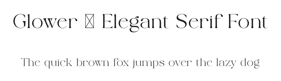 Glower – Elegant Serif Font by SURATMI — Serif Font