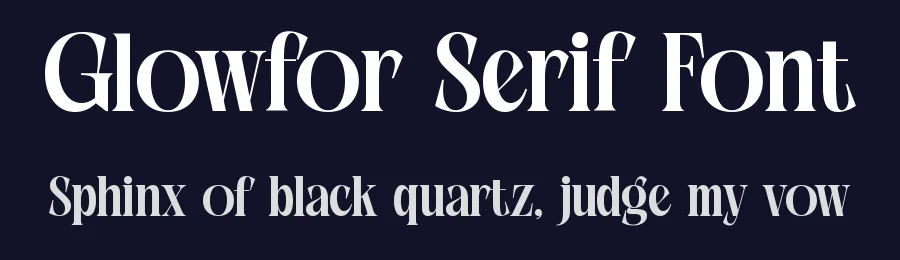 Glowfor Serif Font by timelesstype.co — Serif Font — thumbnail 2