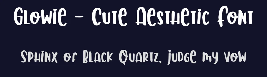 Glowie – Cute Aesthetic Font by roomspace.cl — Display Font — thumbnail 2