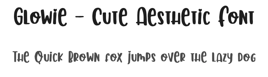 Glowie – Cute Aesthetic Font by roomspace.cl — Display Font
