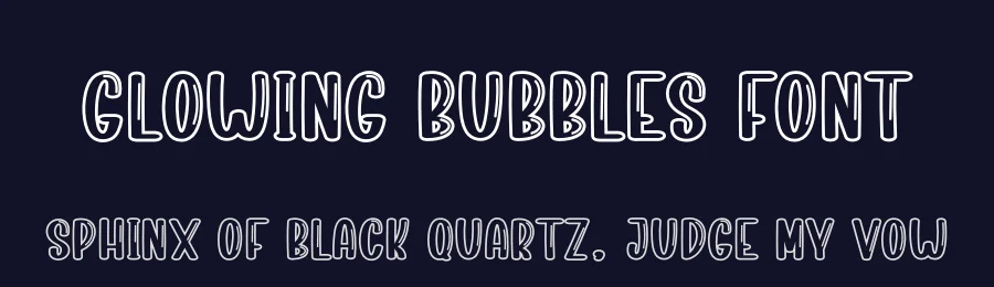 Glowing Bubbles Font by creativeletter — Display Font — thumbnail 2