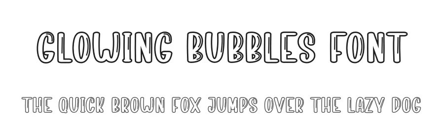 Glowing Bubbles Font by creativeletter — Display Font