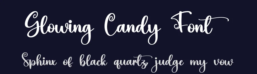 Glowing Candy Font by Artnivora Studio — Script Handwritten Font — thumbnail 2