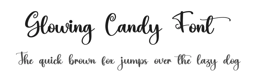 Glowing Candy Font by Artnivora Studio — Script Handwritten Font