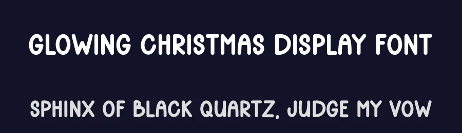 Glowing Christmas Display Font by inermediaSTUDIO — Display Font — thumbnail 2