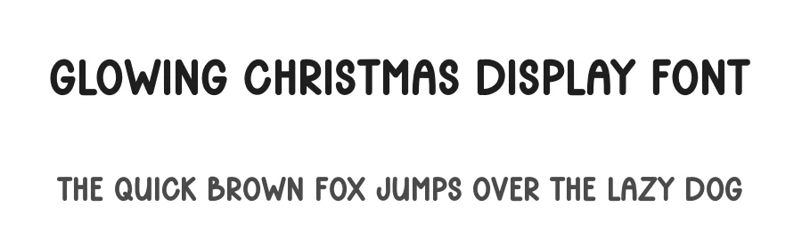 Glowing Christmas Display Font by inermediaSTUDIO — Display Font